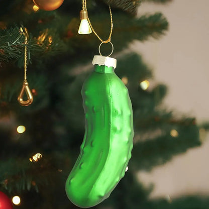Kerst ornament voor Kerstboom – Glazen Groene Augurk als Bijzondere Traditie