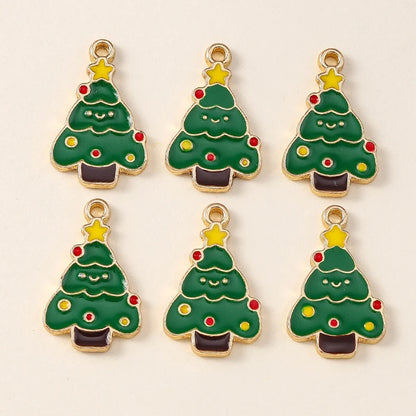 Kersthanger voor ketting of armband – set van 20 vrolijke kerstbedels