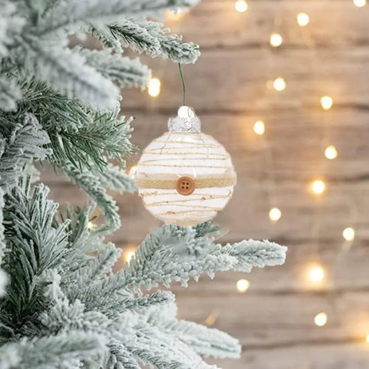 Kerstballen set goud 6 stuks – luxe glanzende decoratie voor in de boom