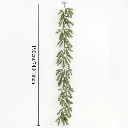 Kerst Guirlande Groen Kunst Dennengroen 190 cm voor Binnen en Buiten