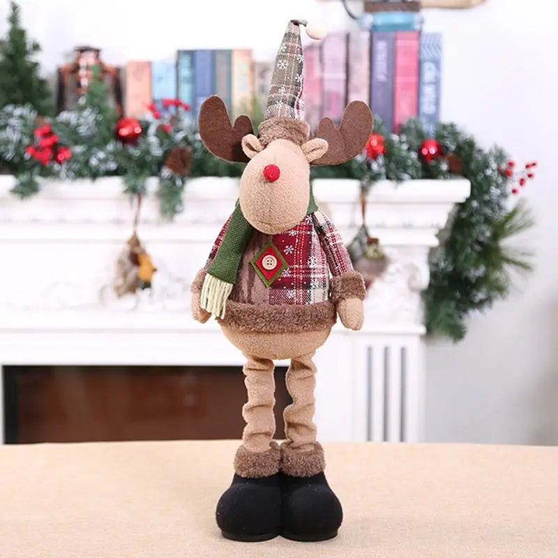Kerst pop rendier sneeuwman kerstman tafel decoratie ornament