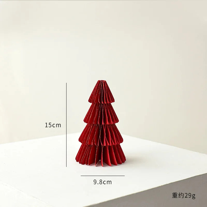 Opvouwbare Kerstboom – Mini Honeycomb Origami Kerstdecoratie van Papier