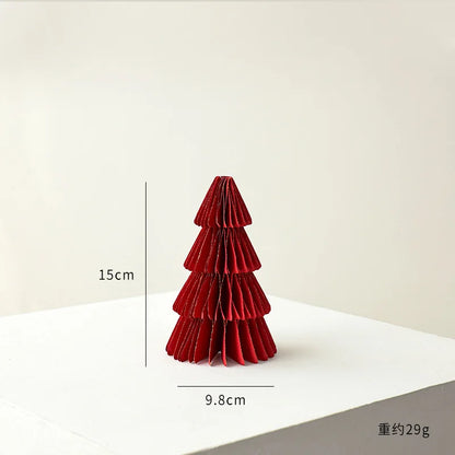 Opvouwbare Kerstboom – Mini Honeycomb Origami Kerstdecoratie van Papier