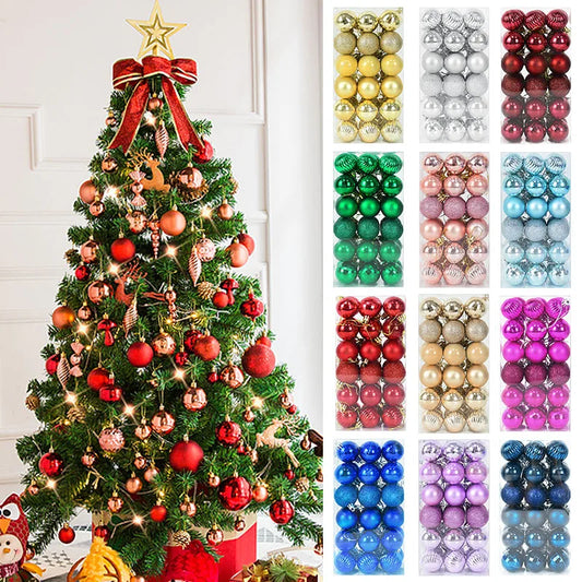 Kerstballen set glanzend en mat voor feestelijke boomdecoratie
