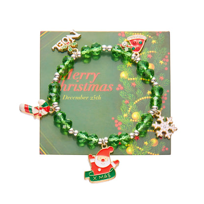 Kerst armband met bel en kristallen – elegante feestelijke damesarmband
