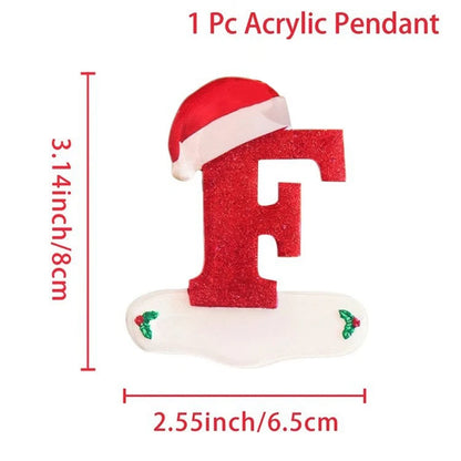 Kersthanger acryl letter decoratie Merry Christmas voor kerstboom
