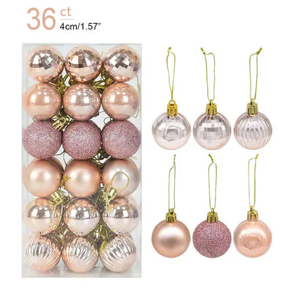 Kerstballen set glanzend en mat voor feestelijke boomdecoratie