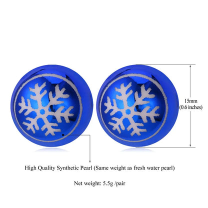 Kerst Oorbellen Sneeuwvlok – Hypoallergene Winterse Studs voor Vrouwen
