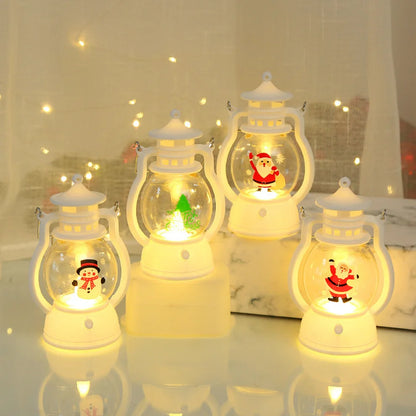 Kerst lamp met LED lantaarn en Santa Claus decoratie voor sfeervolle kerst