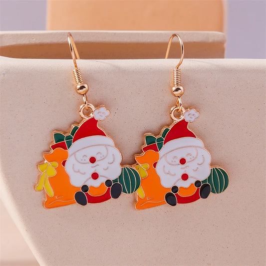 Kerst Oorbellen – Feestelijke oorbellen met Kerst design voor Dames - 001