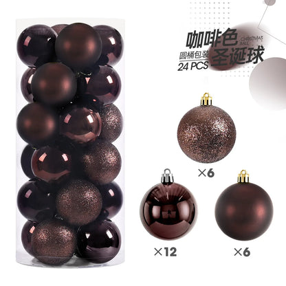 Kerstballen set 24 stuks – 3cm kerstboom versiering in diverse kleuren