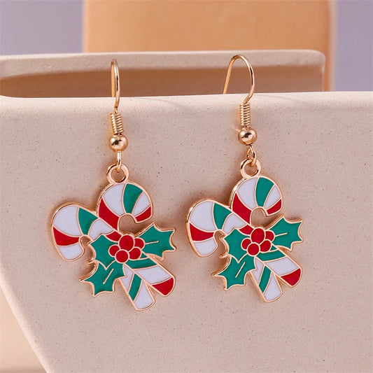 Kerst Oorbellen – Feestelijke oorbellen met Kerst design voor Dames - 005