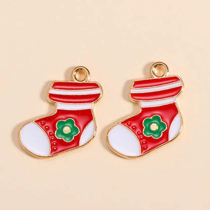 Kerst hanger Kerstman & Gingerbread set voor sieraden en decoratie - 10 stuks