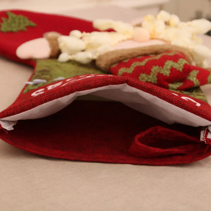 Kerstsok decoratief extra groot voor feestelijke kerstversiering