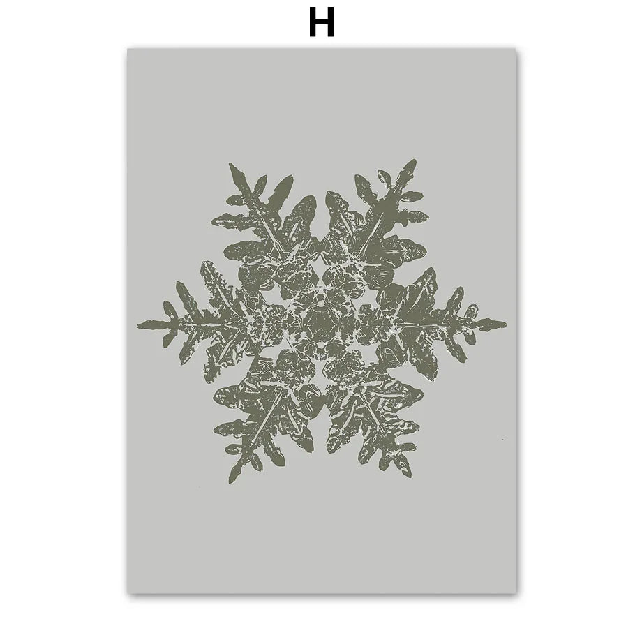 Kerst schilderij (canvas) panda met kerstboom en sneeuwvlokken – moderne wanddecoratie