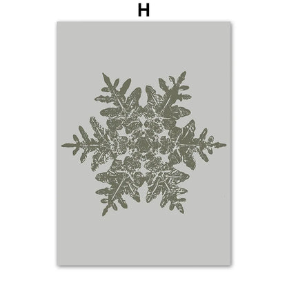 Kerst schilderij (canvas) panda met kerstboom en sneeuwvlokken – moderne wanddecoratie