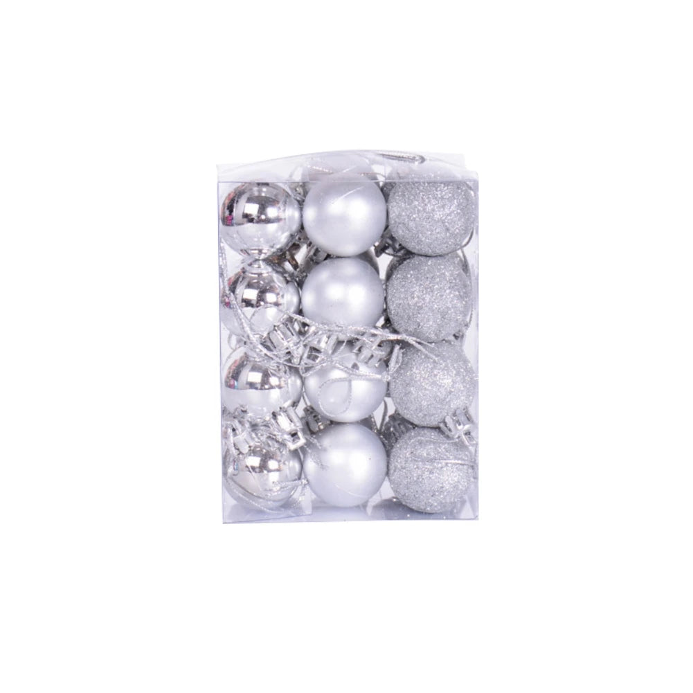 Kerstballen set 24 stuks – Luxe kerstboomversiering in rood en goud