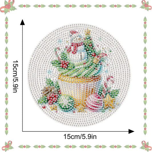 Diamond Painting Placemat Cupcake Set – Creatieve Tafelmatten voor Decoratie