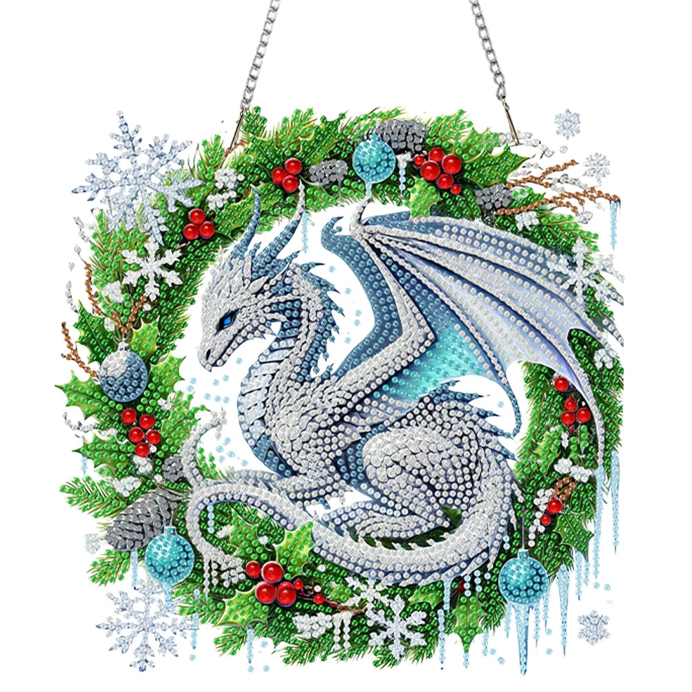 Diamond Painting Kerstkrans Wand- en Deurdecoratie Pakket