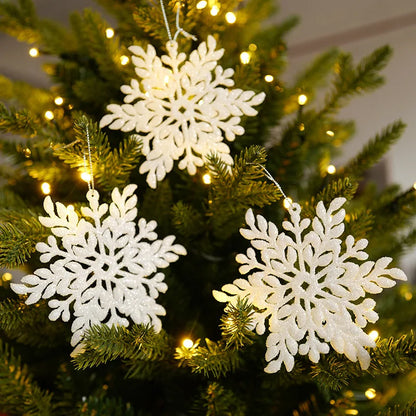 Kerstboom ornament sneeuwvlok engel hert hangdecoratie voor feestdagen