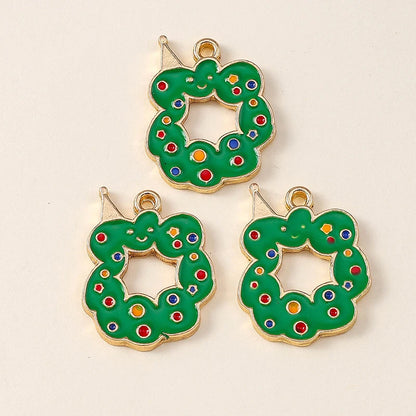 Kersthanger voor ketting of armband – set van 20 vrolijke kerstbedels