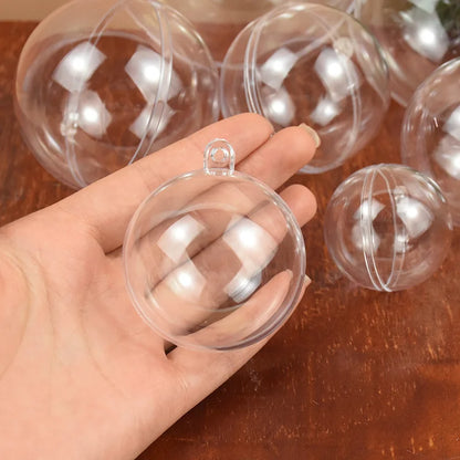 Kerstballen set transparante vulbare ballen voor boom en decoratie