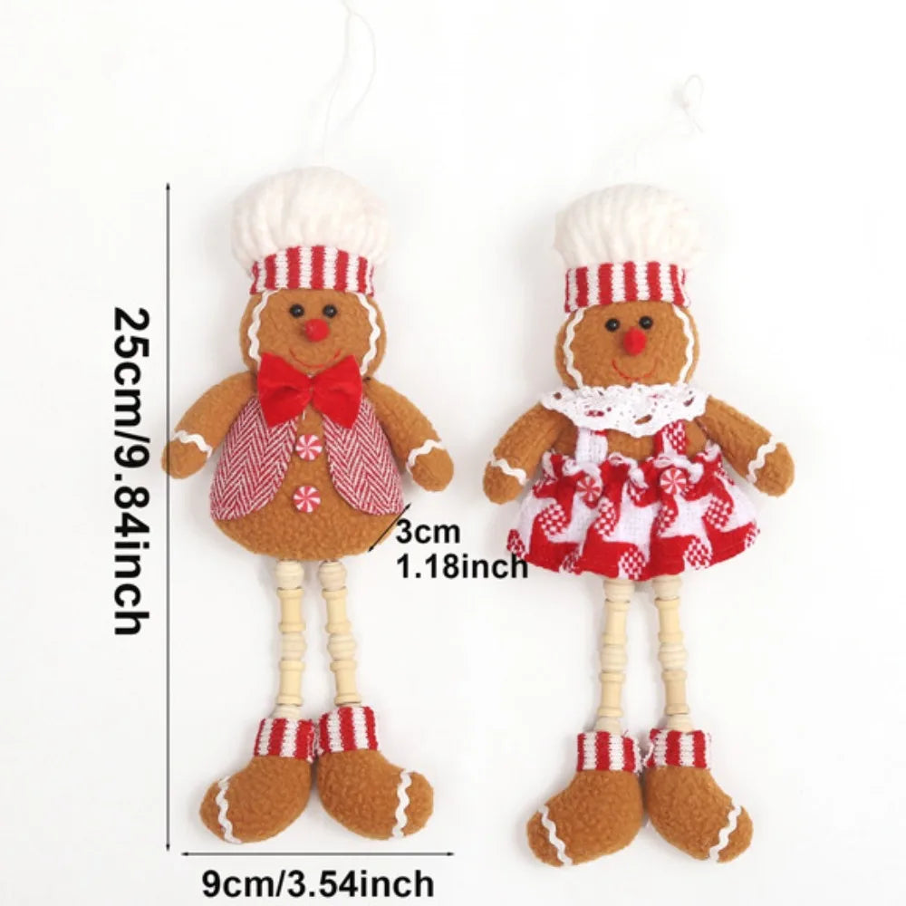 Kerst pop lange benen – schattige gingerbread hanger voor feestelijke decoratie