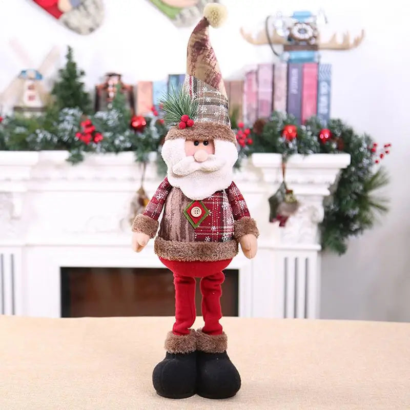 Kerst pop rendier sneeuwman kerstman tafel decoratie ornament