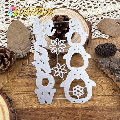 Snijmal Winterse Pinguïns Sneeuwvlokken Let it Snow