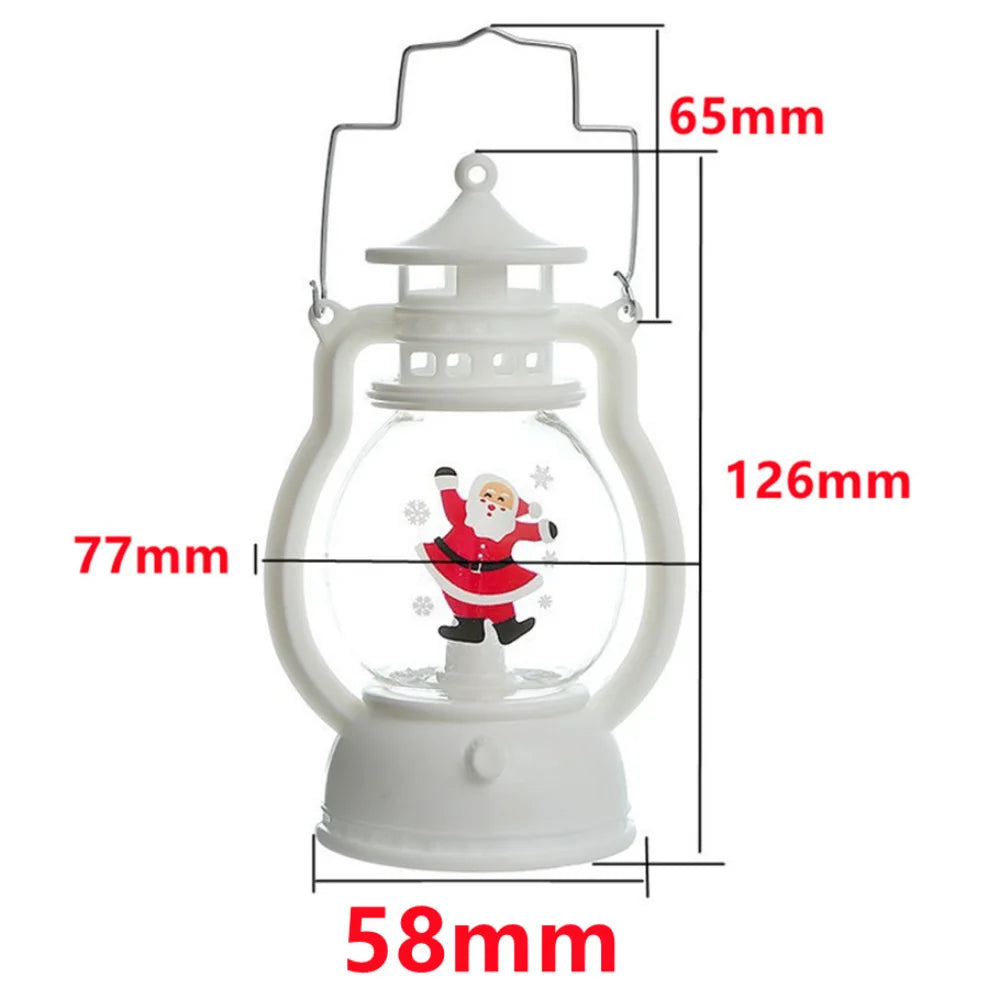 Kerst lamp met LED lantaarn en Santa Claus decoratie voor sfeervolle kerst