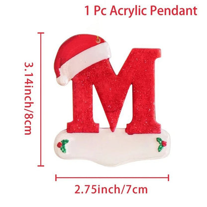 Kersthanger acryl letter decoratie Merry Christmas voor kerstboom