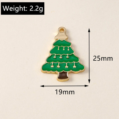 Kersthanger voor ketting of armband – set van 20 vrolijke kerstbedels