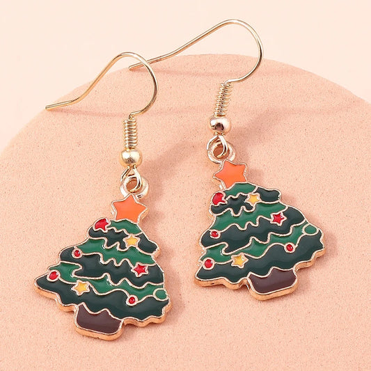 Kerst Oorbellen – Feestelijke oorbellen met Kerst design voor Dames - 029