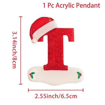 Kersthanger acryl letter decoratie Merry Christmas voor kerstboom