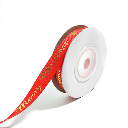 Kerst cadeau lint – 10 meter polyester lint 10mm/20mm bedrukt voor decoratie & inpakken