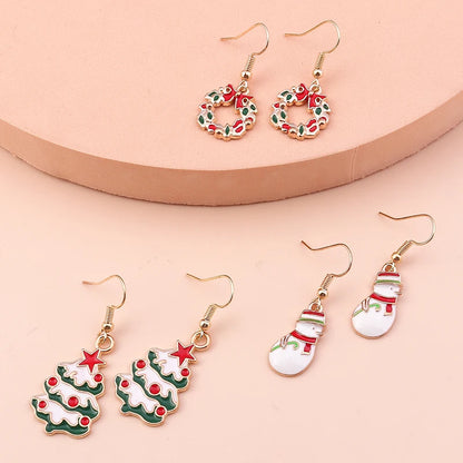 Kerst Oorbellen – Feestelijke oorbellen met Kerst design voor Dames - 036