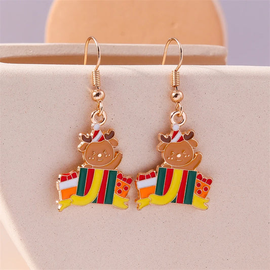 Kerst Oorbellen – Feestelijke oorbellen met Kerst design voor Dames - 002