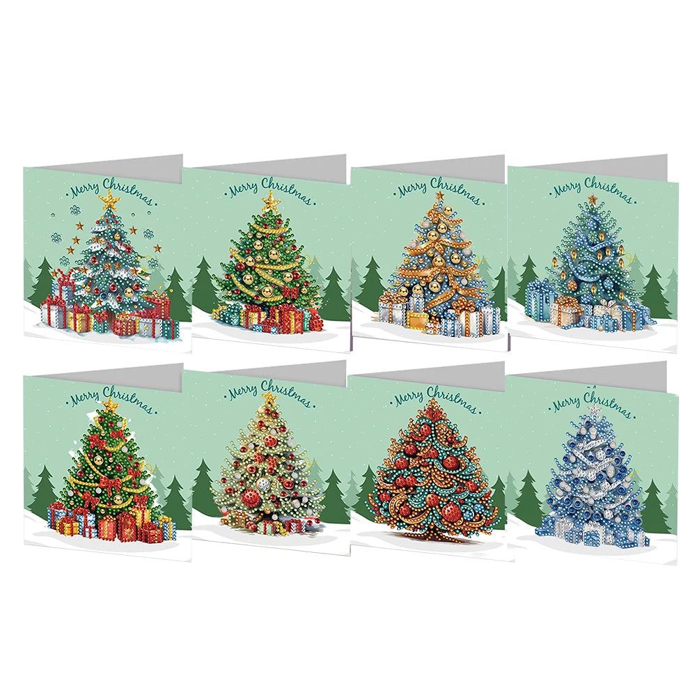 Diamond Painting Greeting Cards DIY 5D Rhinestone Arts Greetings Birthday Card Handmade 5D Rhinestone Embroidery Arts Cards Kits