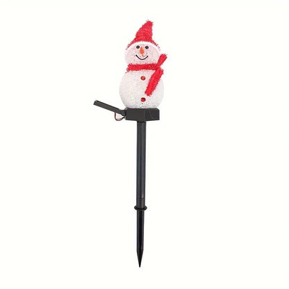 Solar Kerstverlichting Sneeuwpop – Tuinlamp op Zonne-energie IP44 Waterproof