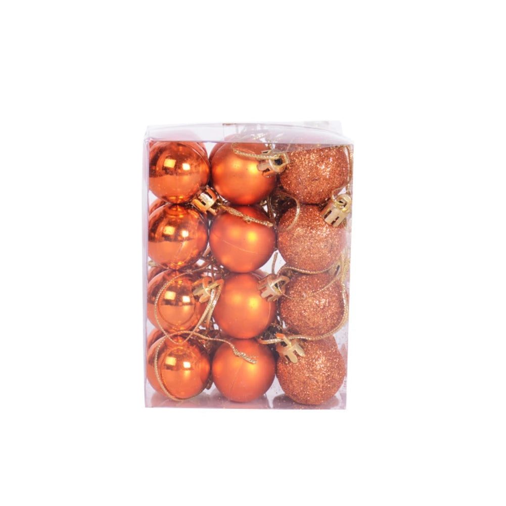 Kerstballen set 24 stuks – Luxe kerstboomversiering in rood en goud
