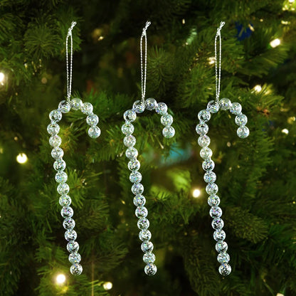 Kerst ornament voor Kerstboom transparante sneeuwvlok hanger van acryl