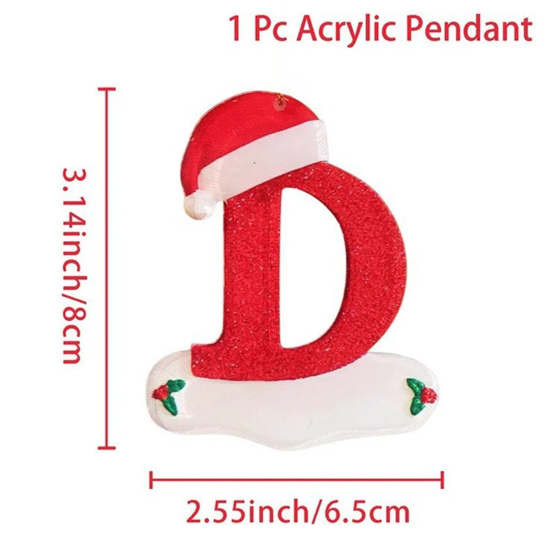 Kersthanger acryl letter decoratie Merry Christmas voor kerstboom