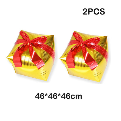 Opblaasbaar Kerst ornament snoepstok en ster decoratie in rood en groen