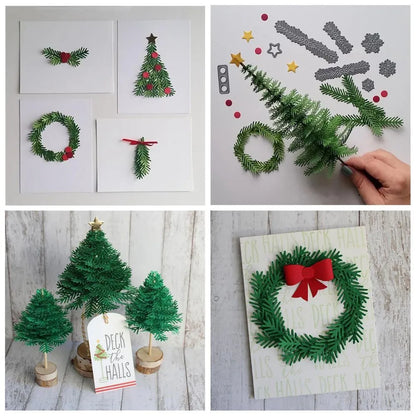 Snijmal kerstboom metalen stans voor kaarten en scrapbooking