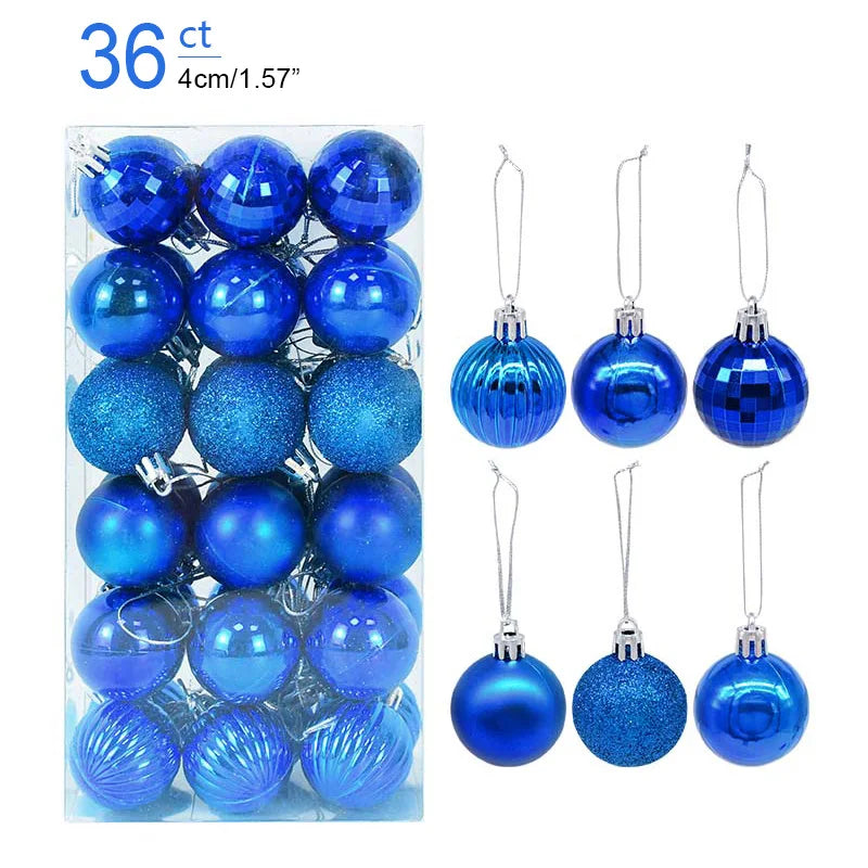 Kerstballen set glanzend en mat voor feestelijke boomdecoratie