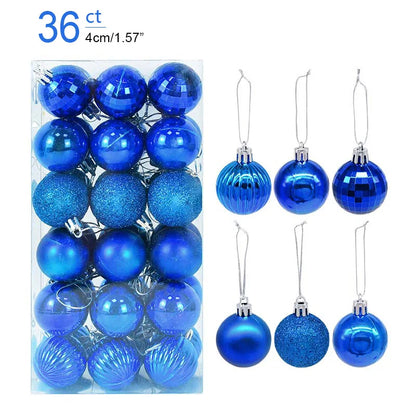 Kerstballen set glanzend en mat voor feestelijke boomdecoratie