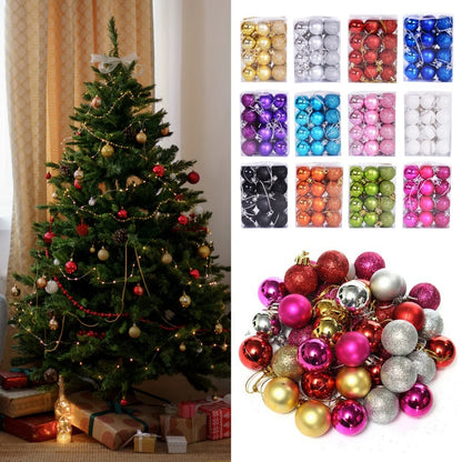 Kerstballen set 24 stuks – Luxe kerstboomversiering in rood en goud
