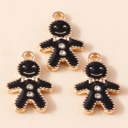 Kerst hanger schattige gingerbread bedels voor sieraden en decoratie 20 stuks