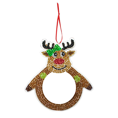Diamond Painting Kersthangers fotolijst kerstdecoratie set 4 stuks - SDZ004