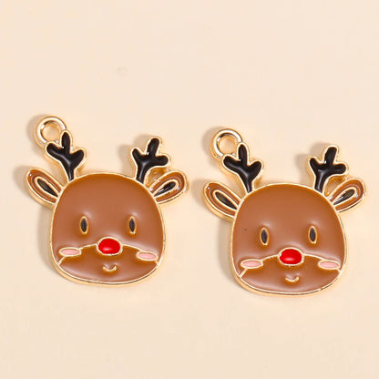 Kerst hanger Kerstman & Gingerbread set voor sieraden en decoratie - 10 stuks